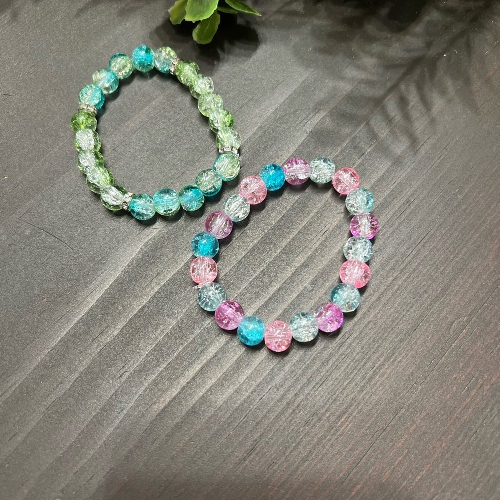 Colorful Glass Beaded Bracelets